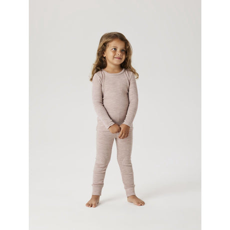 Name It Shadow Gray Nmnwax Wool Rib Ls Top Noos