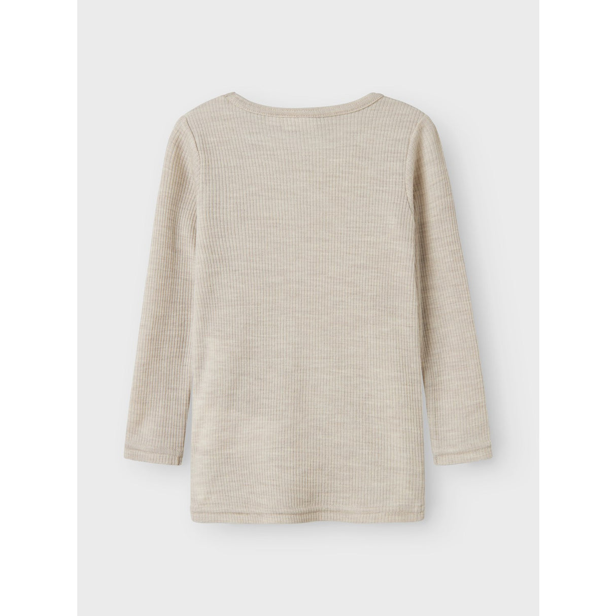 Name It Nacreous Cloud Nmnwax Wool Rib Ls Top Noos