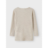 Name It Nacreous Cloud Nmnwax Wool Rib Ls Top Noos