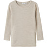 Name It Nacreous Cloud Nmnwax Wool Rib Ls Top Noos