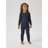 Name It Ombre Blue Nmnwax Wool Rib Ls Top Noos