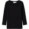 Name It Black Nmnwax Wool Rib Ls Top Noos