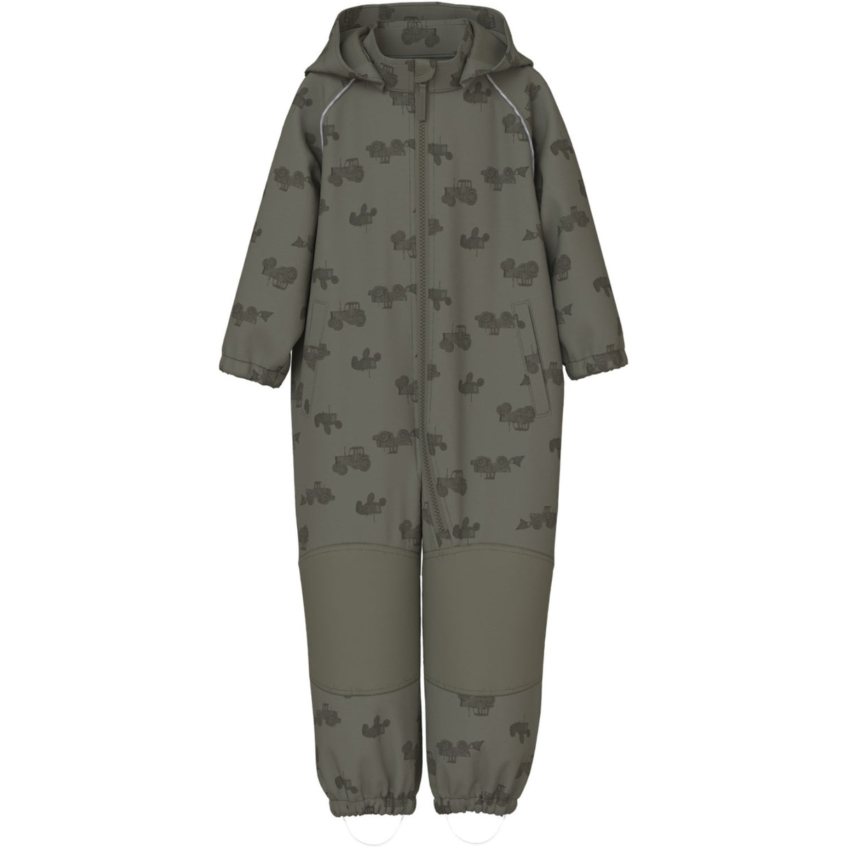 Name It Dusty Olive Tractor Nmmalfa08 Softshell Suit Aop 1Fo Noos