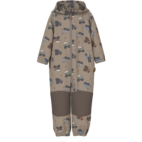 Name It Silver Mink Truck Nmmalfa08 Softshell Suit Aop 1Fo Noos