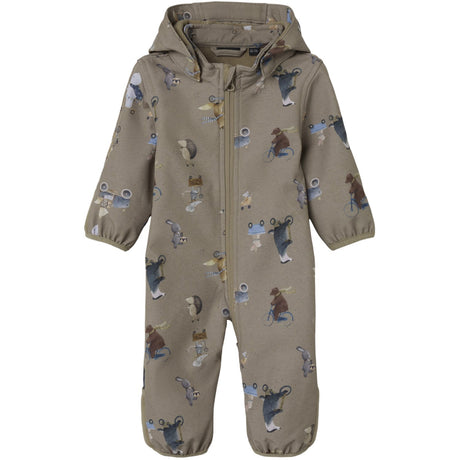 Name It Silver Mink Go Nbnalfa08 Softshell Suit Aop Fo