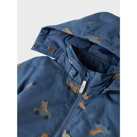 Name It Vintage Indigo Dino Car Nmmmax Pa Jacket Aop Noos
