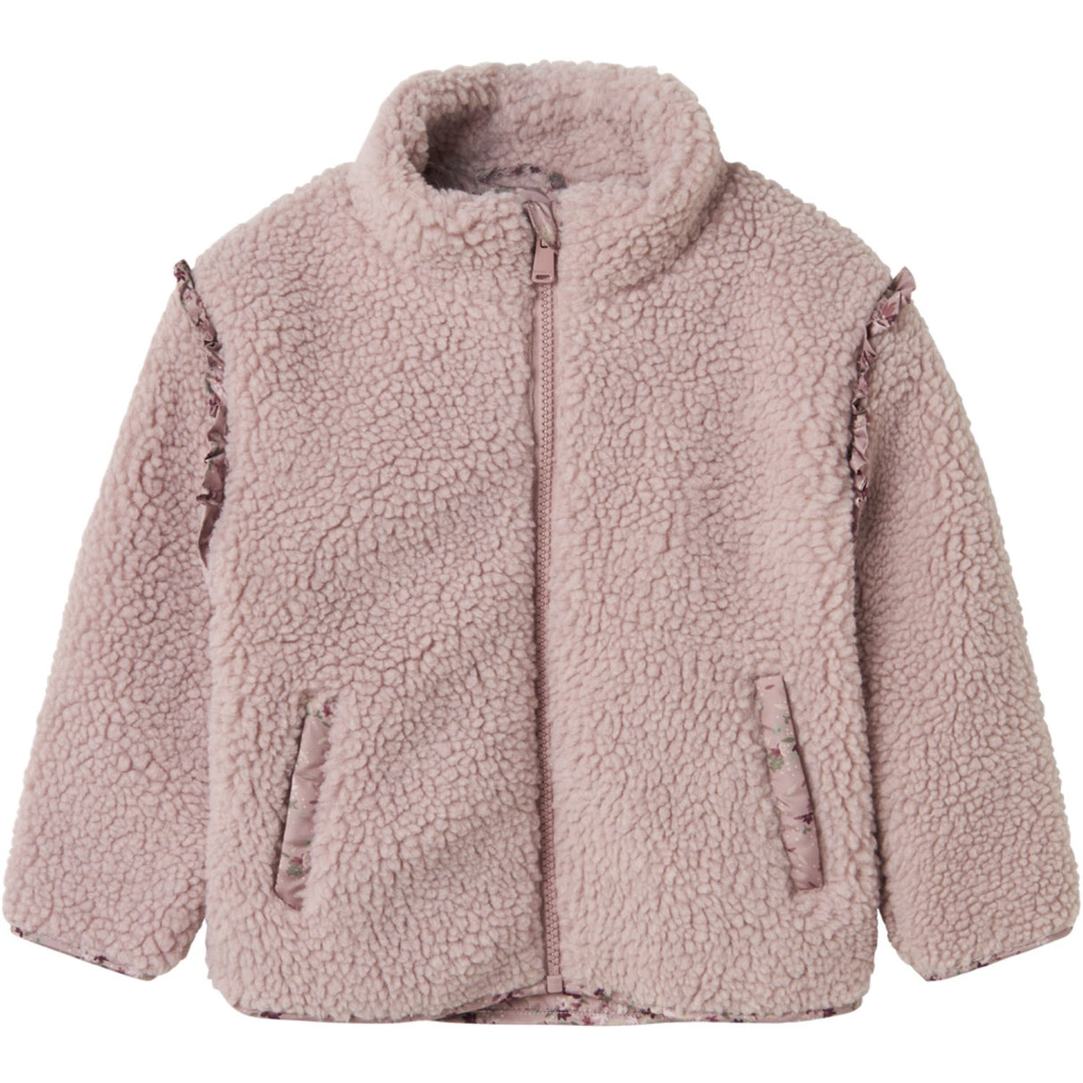 Name It Violet Ice Nmfminna Teddy Jacket Aop