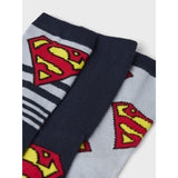 Name It Dusty Blue Nmmjasper Superman 3P Socks Wab