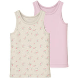 Name It Turtledove Nmftank Top 2P Flower Noos