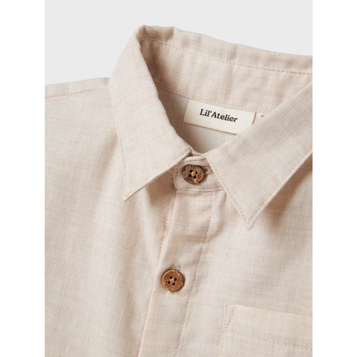 Lil'Atelier Bleached Sand Nmmtarou Ss Loose Shirt Lil