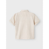 Lil'Atelier Bleached Sand Nmmtarou Ss Loose Shirt Lil