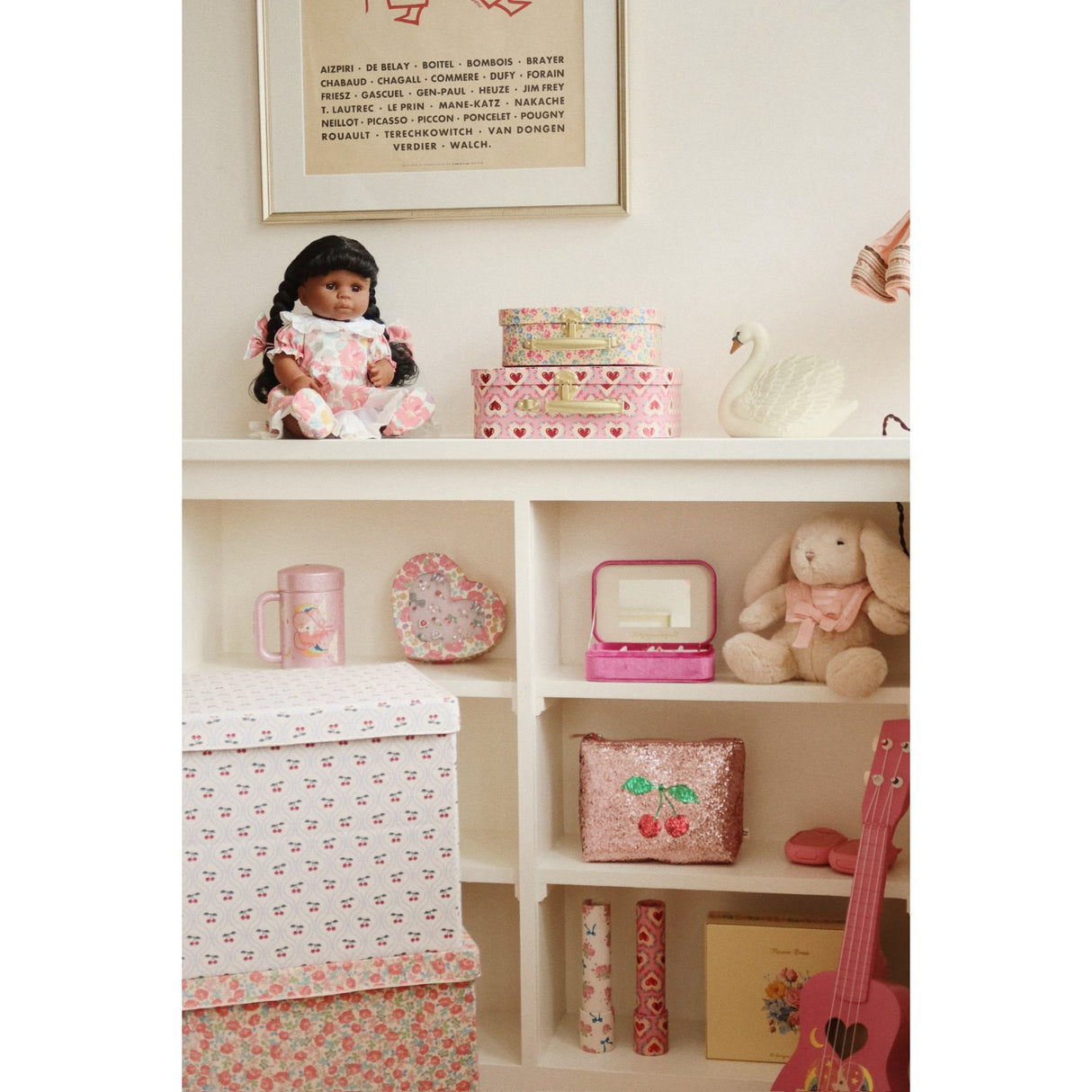 Konges Sløjd Cherry Motif Small Storage Basket