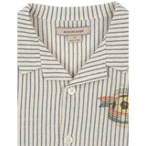 Konges Sløjd Stripe Bluie Elliot Ss Shirt Gots