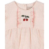 Konges Sløjd Peony Stripe Ellie Frill Romper Gots