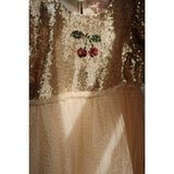 Konges Sløjd Gold Blush Starla Puff Sleeve Dress