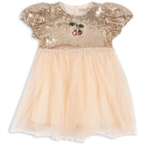 Konges Sløjd Gold Blush Starla Puff Sleeve Dress