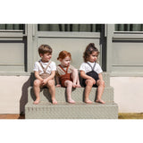 Silly Silas Classic Black Checked Shorty Tights With Braces