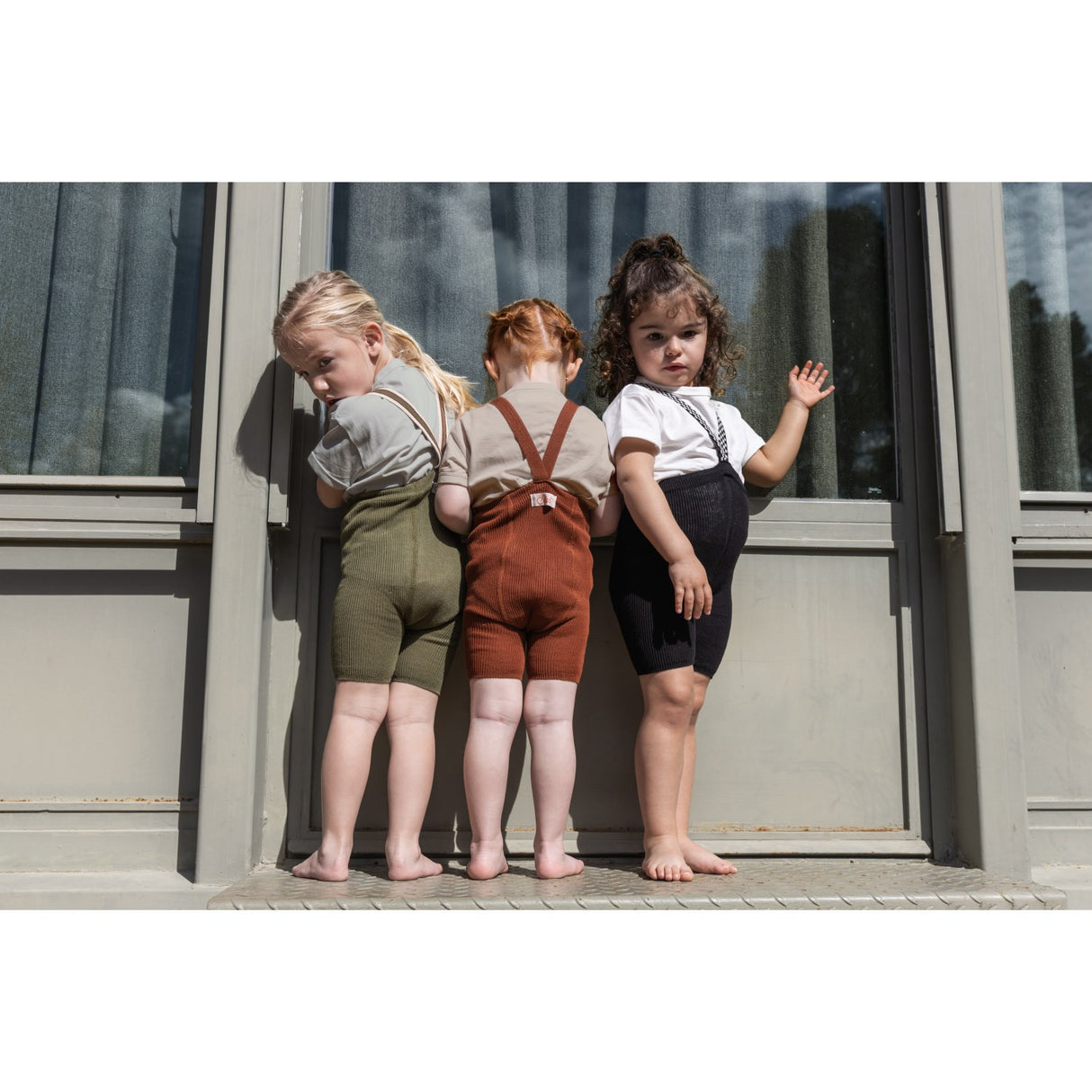 Silly Silas Cinnamon Shorty Tights With Braces