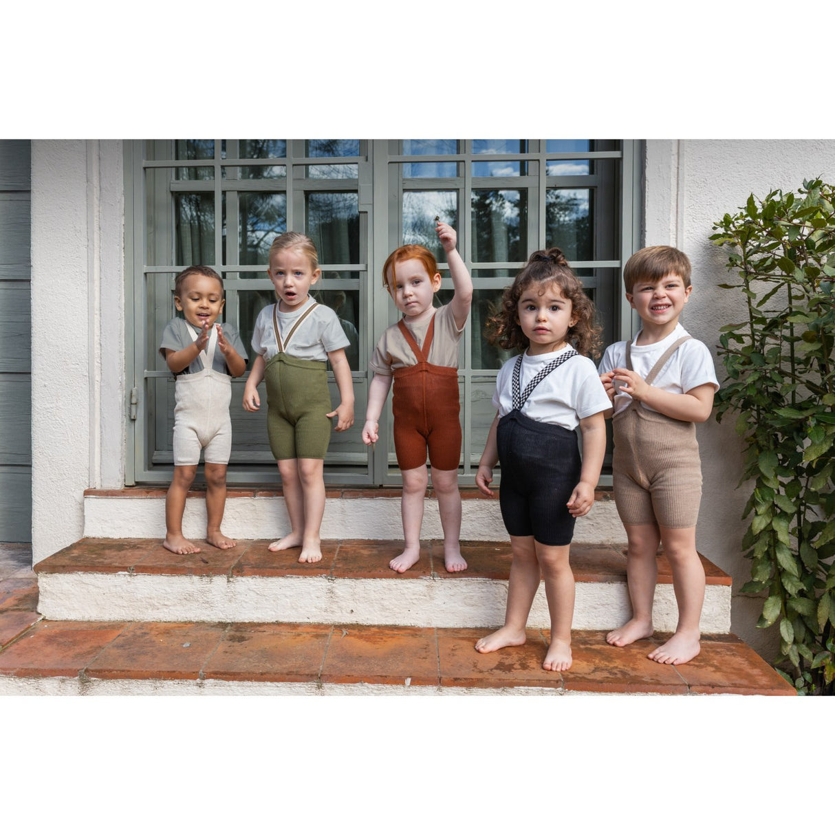 Silly Silas Cinnamon Shorty Tights With Braces