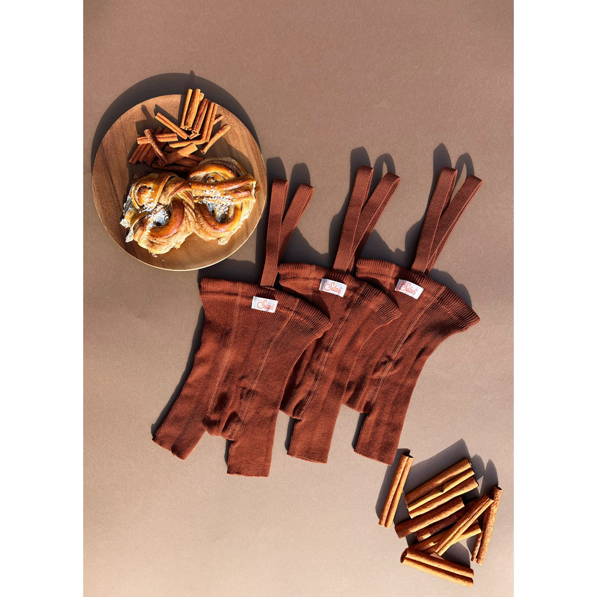 Silly Silas Cinnamon Shorty Tights With Braces