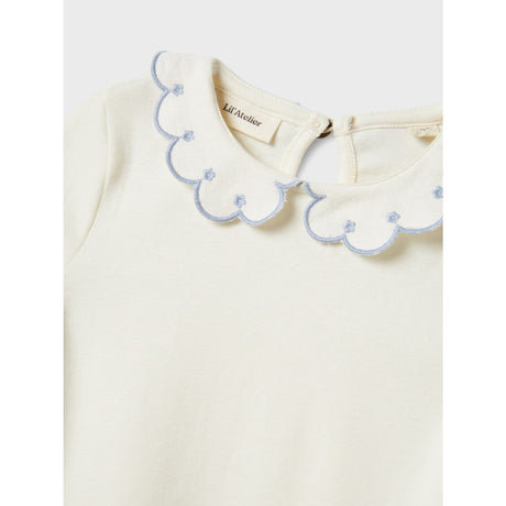 Lil'Atelier Coconut Milk Zen Blue Nmffundo Ss Slim Top Lil