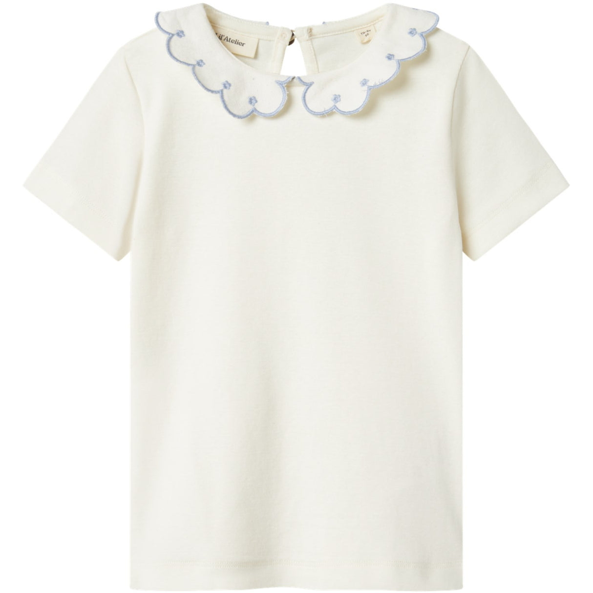 Lil'Atelier Coconut Milk Zen Blue Nmffundo Ss Slim Top Lil