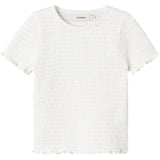 Lil'Atelier Coconut Milk Nmfjacoba Ss Short Slim Top Lil