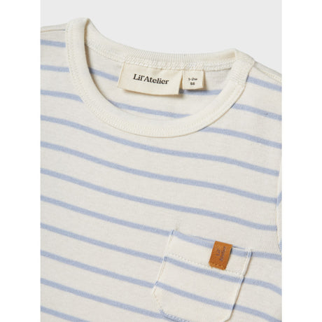 Lil'Atelier Zen Blue Nbmgeo Ari Ss Loose Suit Lil