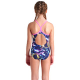 Arena Multi Girl'S Arena Soap Bubbles Swimsuit Light Drop Back