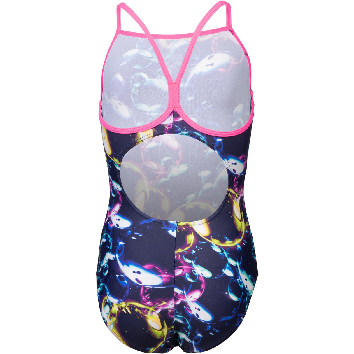 Arena Multi Girl'S Arena Soap Bubbles Swimsuit Light Drop Back