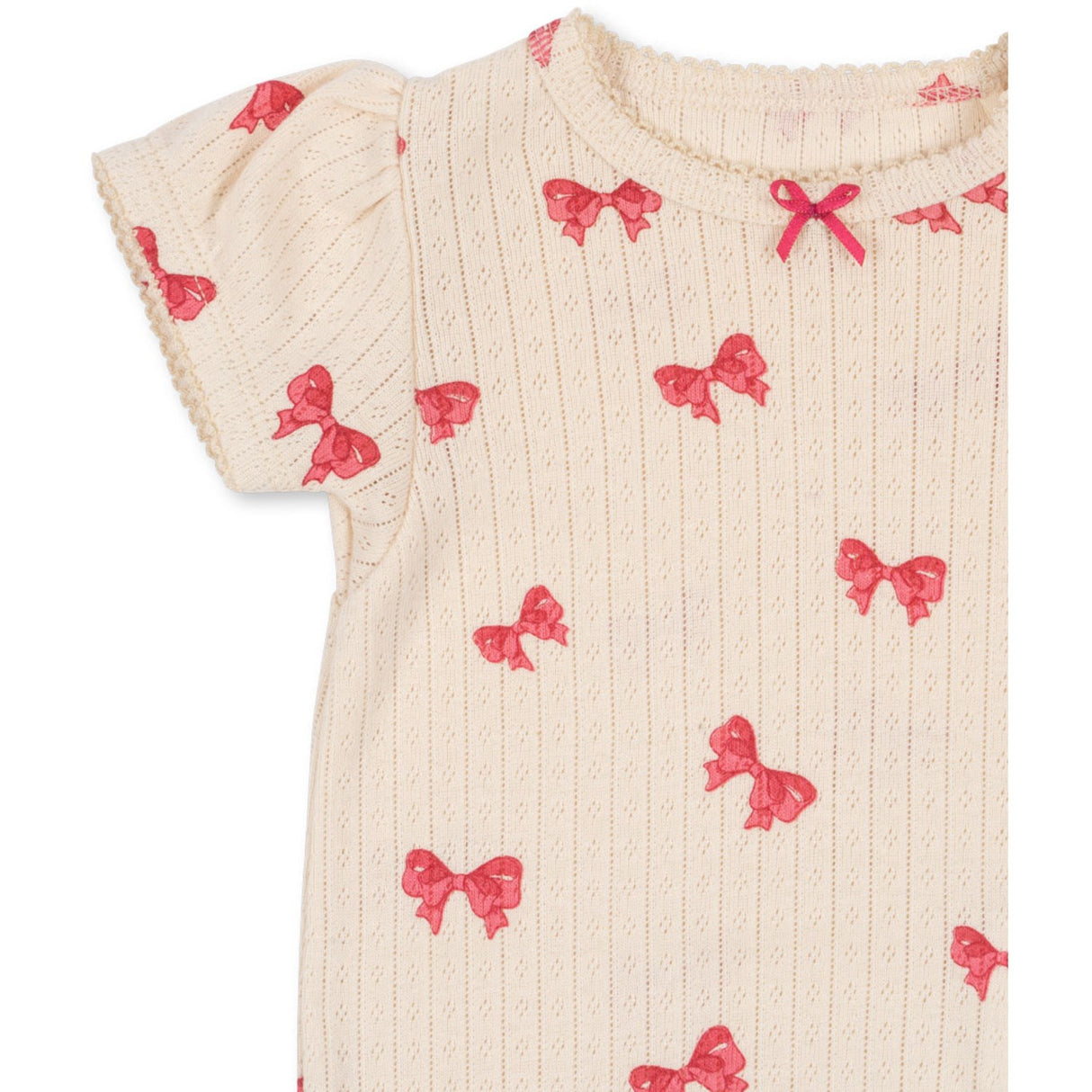 Konges Sløjd Rosia Bow Minnie Puff Sleeve Body Gots