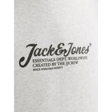 Jack & Jones Junior White Melange Jjbeau Sweat Hood Jnr