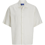 Jack & Jones Junior Antique White Jorparos Oversized Shirt Ss Jnr