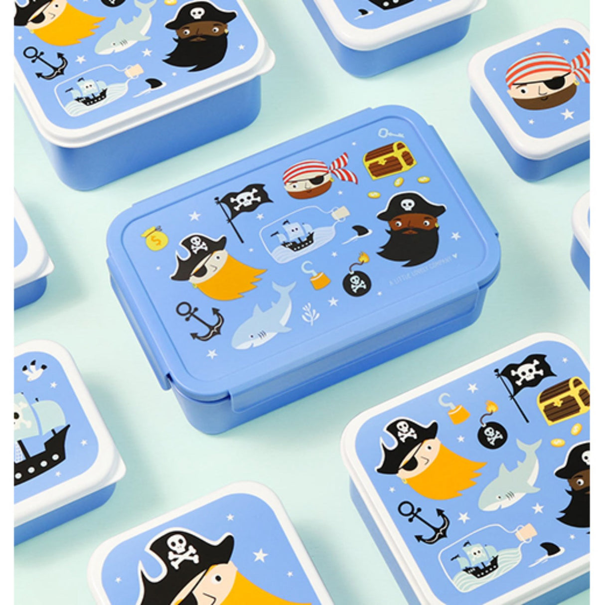 A Little Lovely Company Pirates Bento Lunch Box