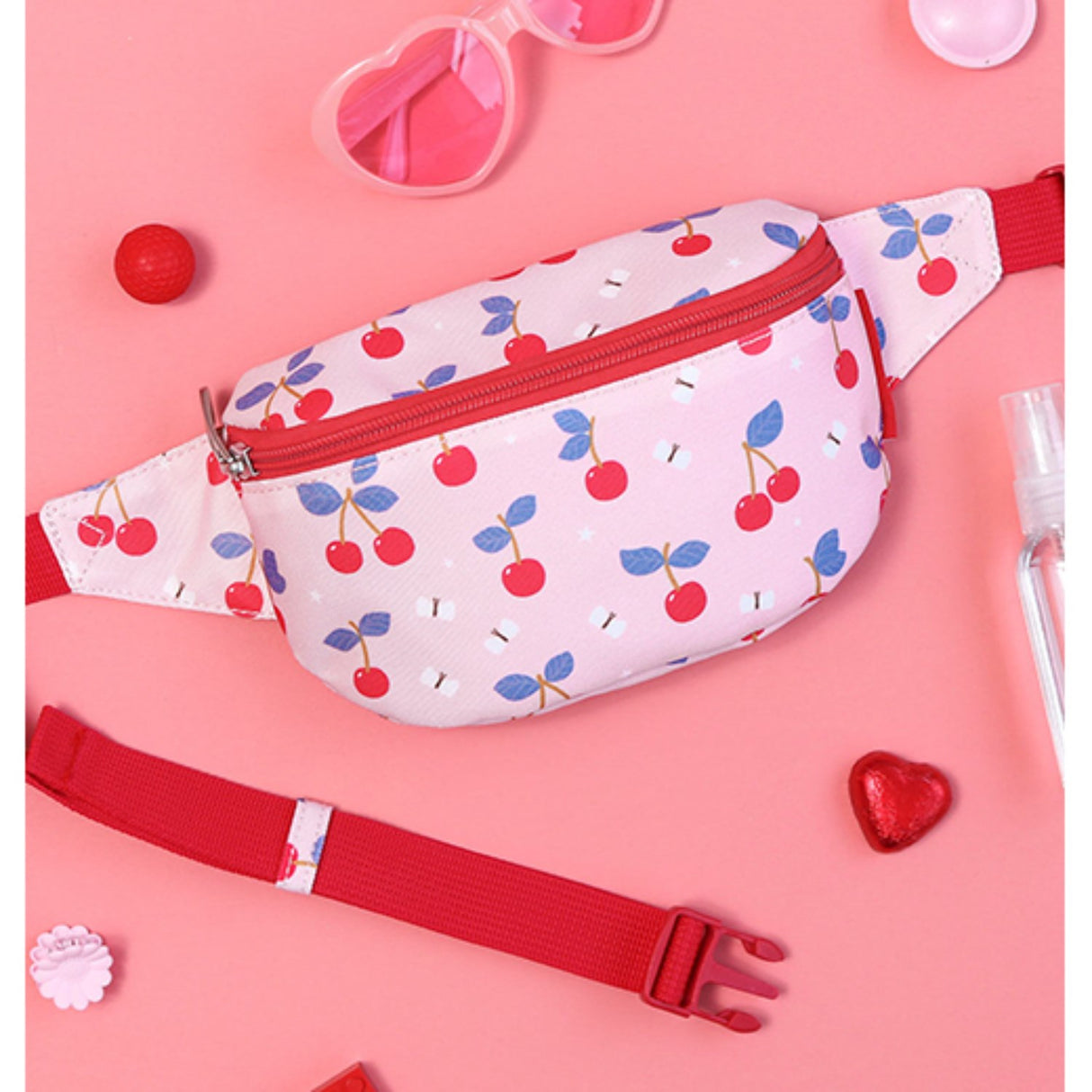 A Little Lovely Company Cherries Bum Bag