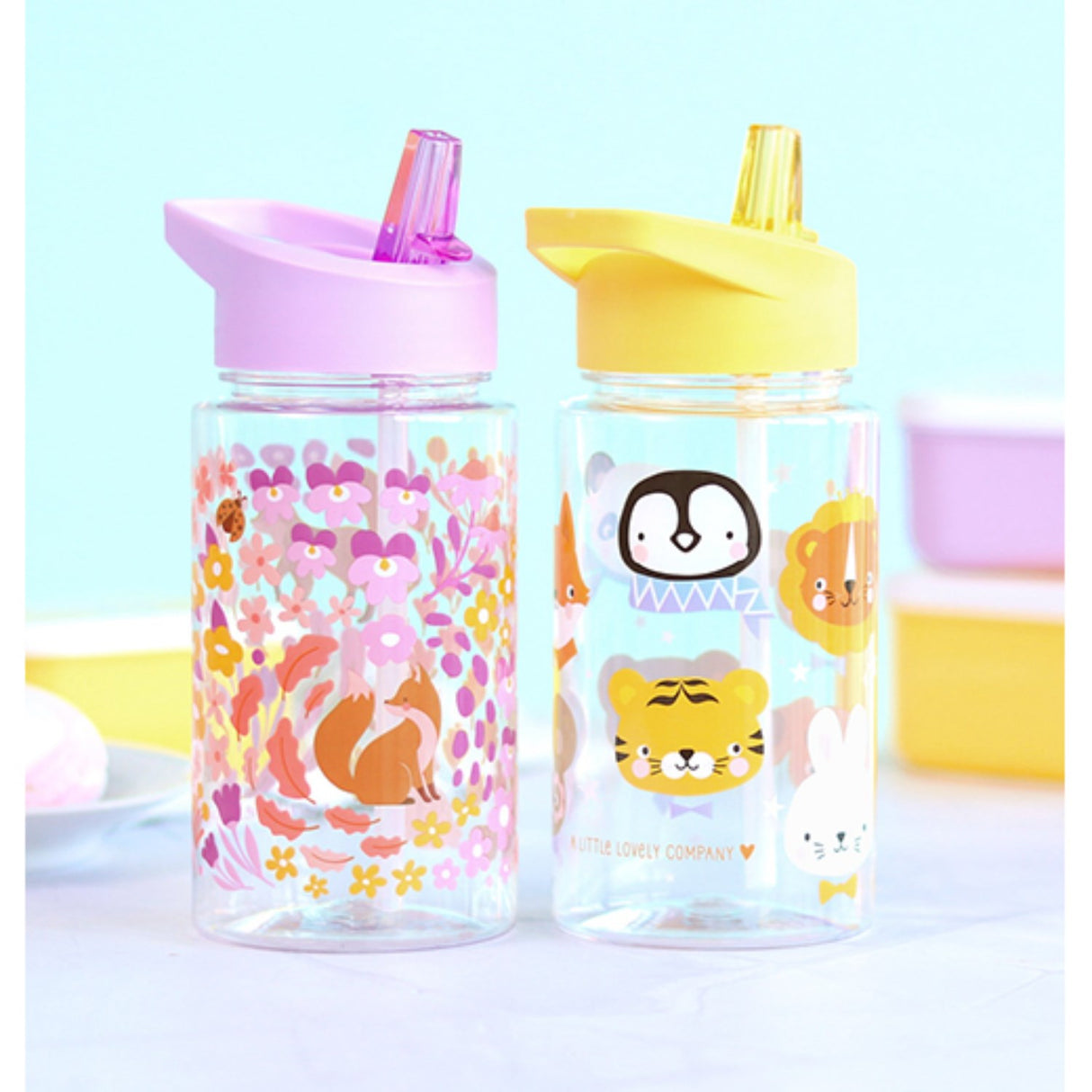 A Little Lovely Company Flower Garden Water Bottle