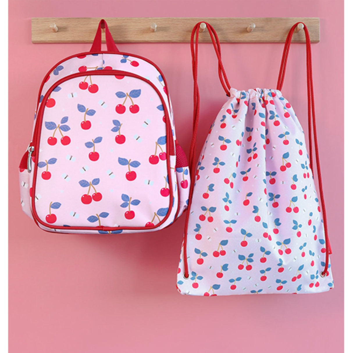 A Little Lovely Company Cherries Gym Bag