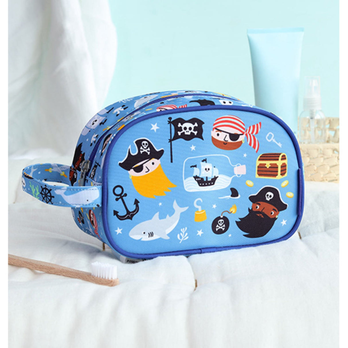 A Little Lovely Company Pirates Toiletry Bag