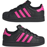 adidas Originals Core Black/Lucid Pink/Core Black Superstar Ii C Sneakers