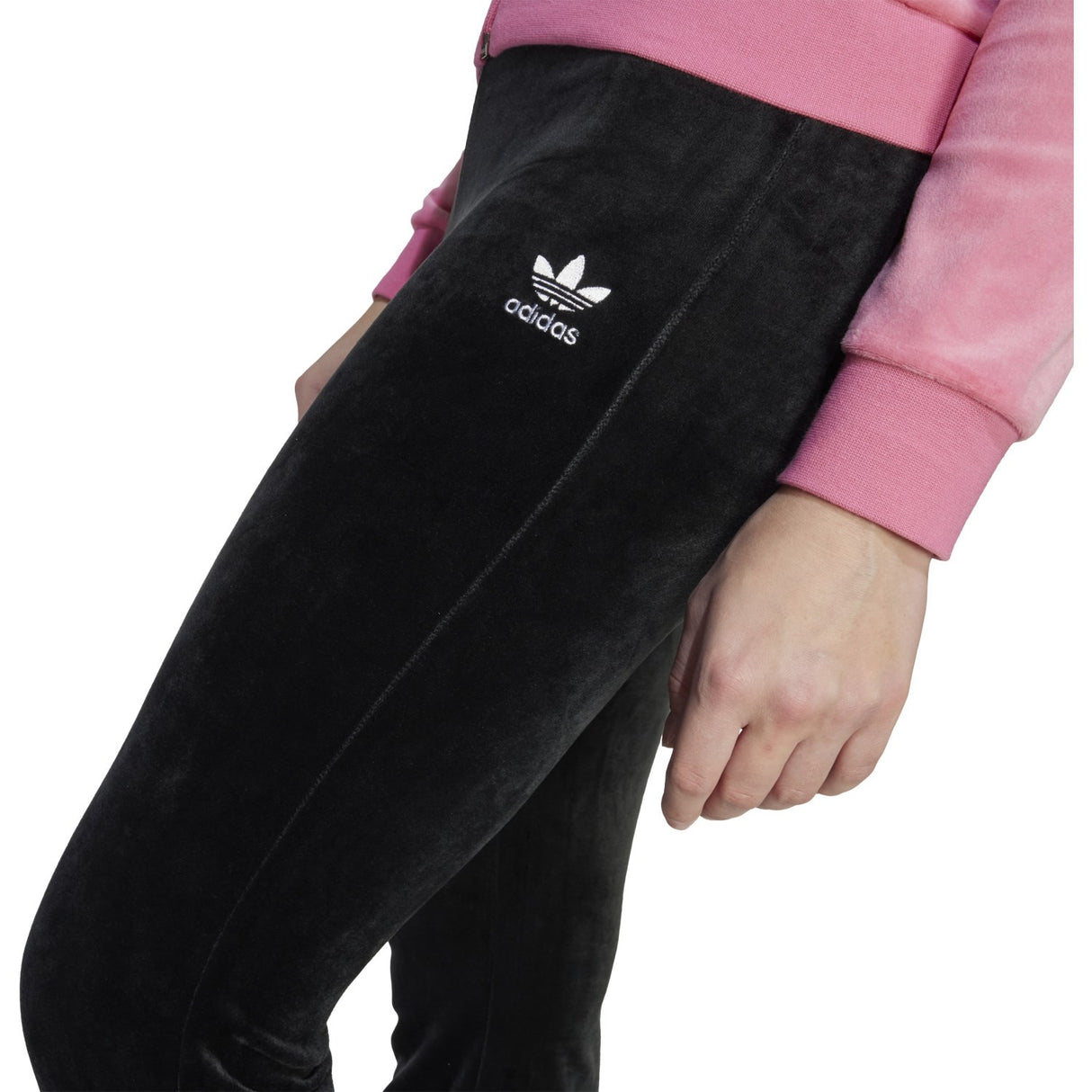 adidas Originals Black/White Velour Pants