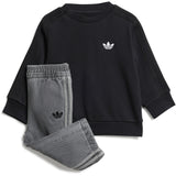 adidas Originals Black/Light Denim Denim Crew Set