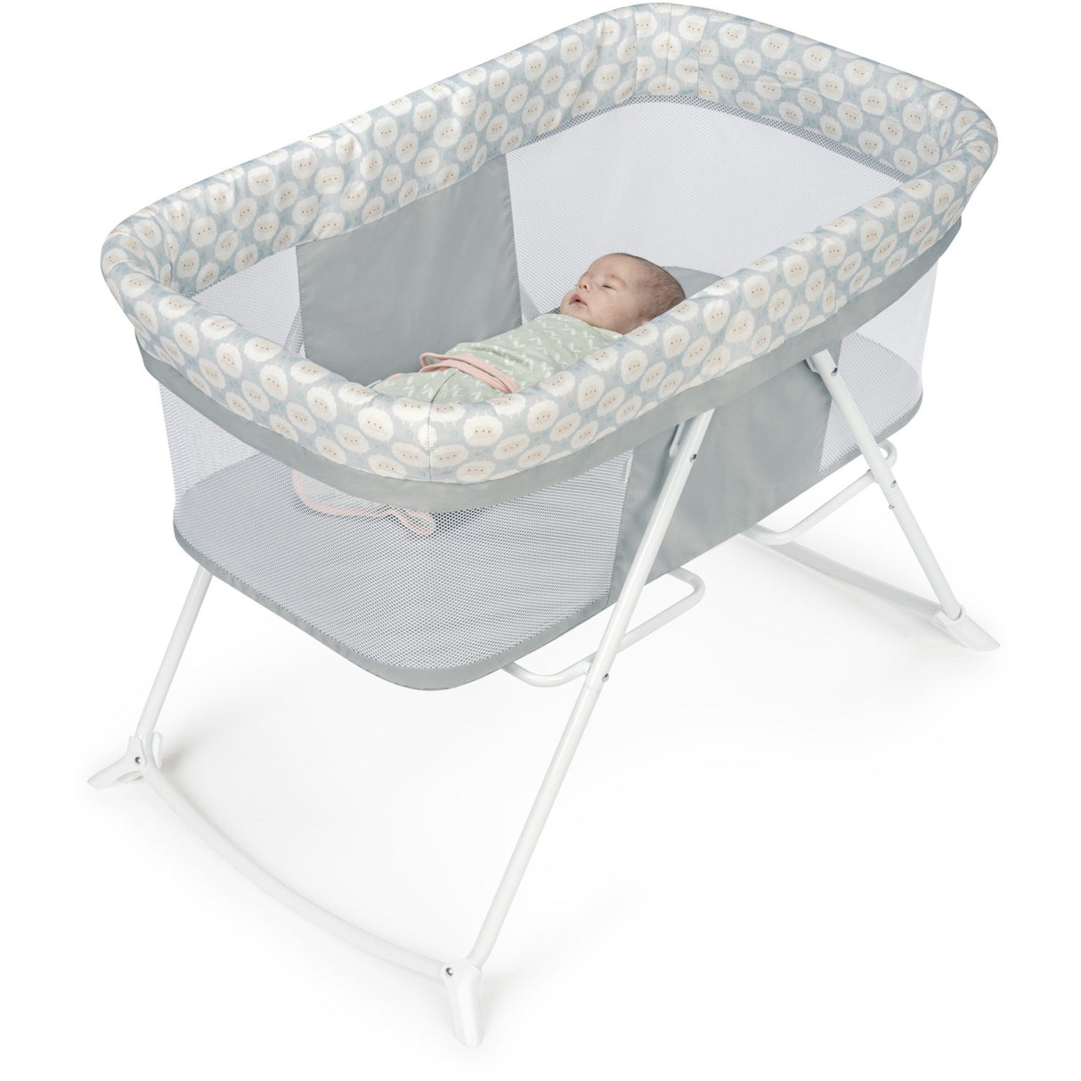 Ingenuity Grey Crib "Soothe & Stow"