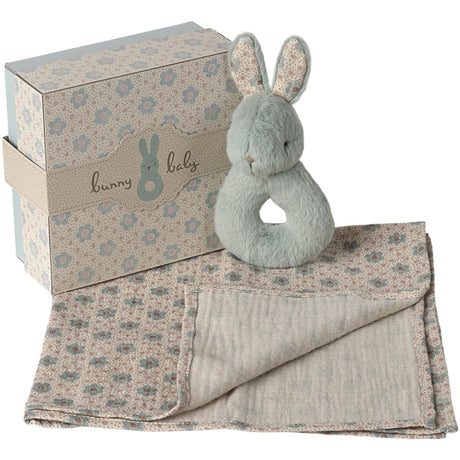 Maileg Rabbit Rattle Set - Mint