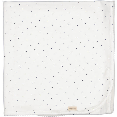 MarMar Modal Smooth Print Blue Dot Alida Blanket