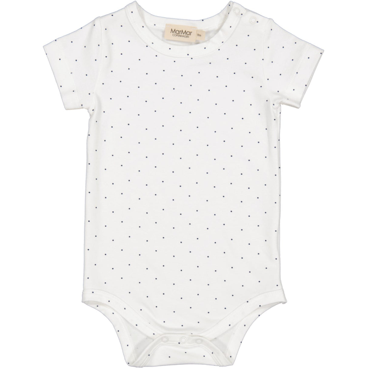 MarMar Modal Smooth Print Blue Dot Plain Body SS Body