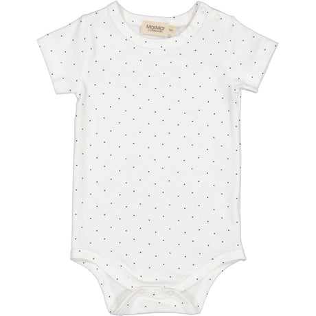 MarMar Modal Smooth Print Blue Dot Plain Body SS Body