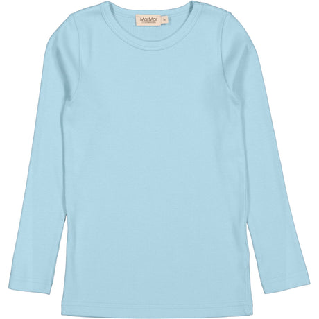 MarMar Modal Fine Rib Heavenly Blue Tani Blouse