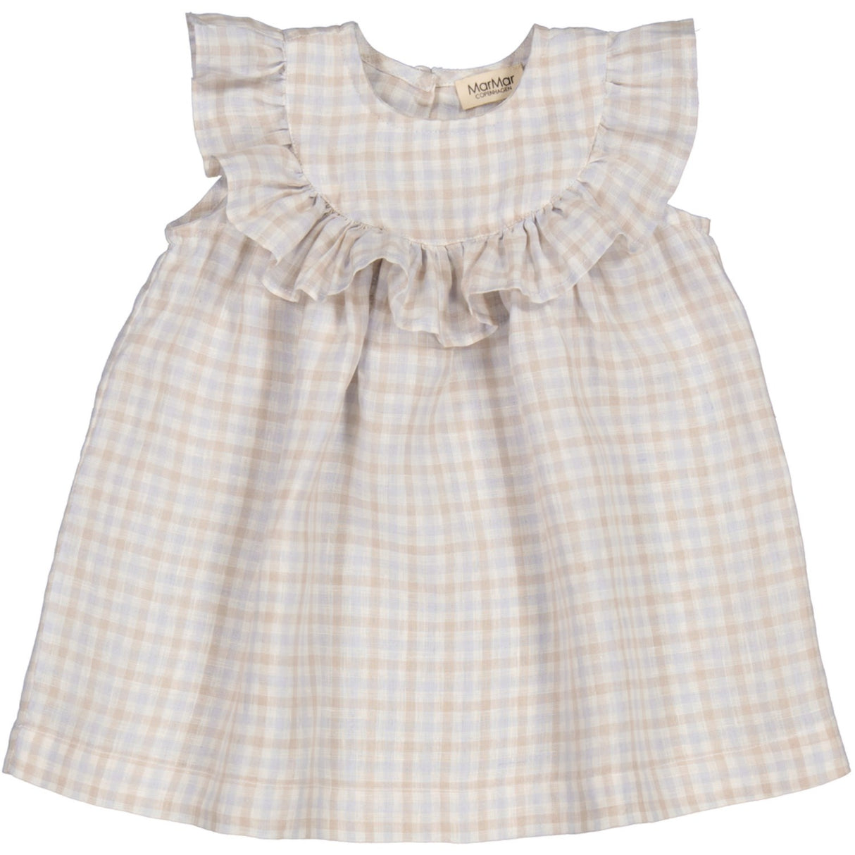 MarMar Fine Linen Summer Check Drine SS Dress