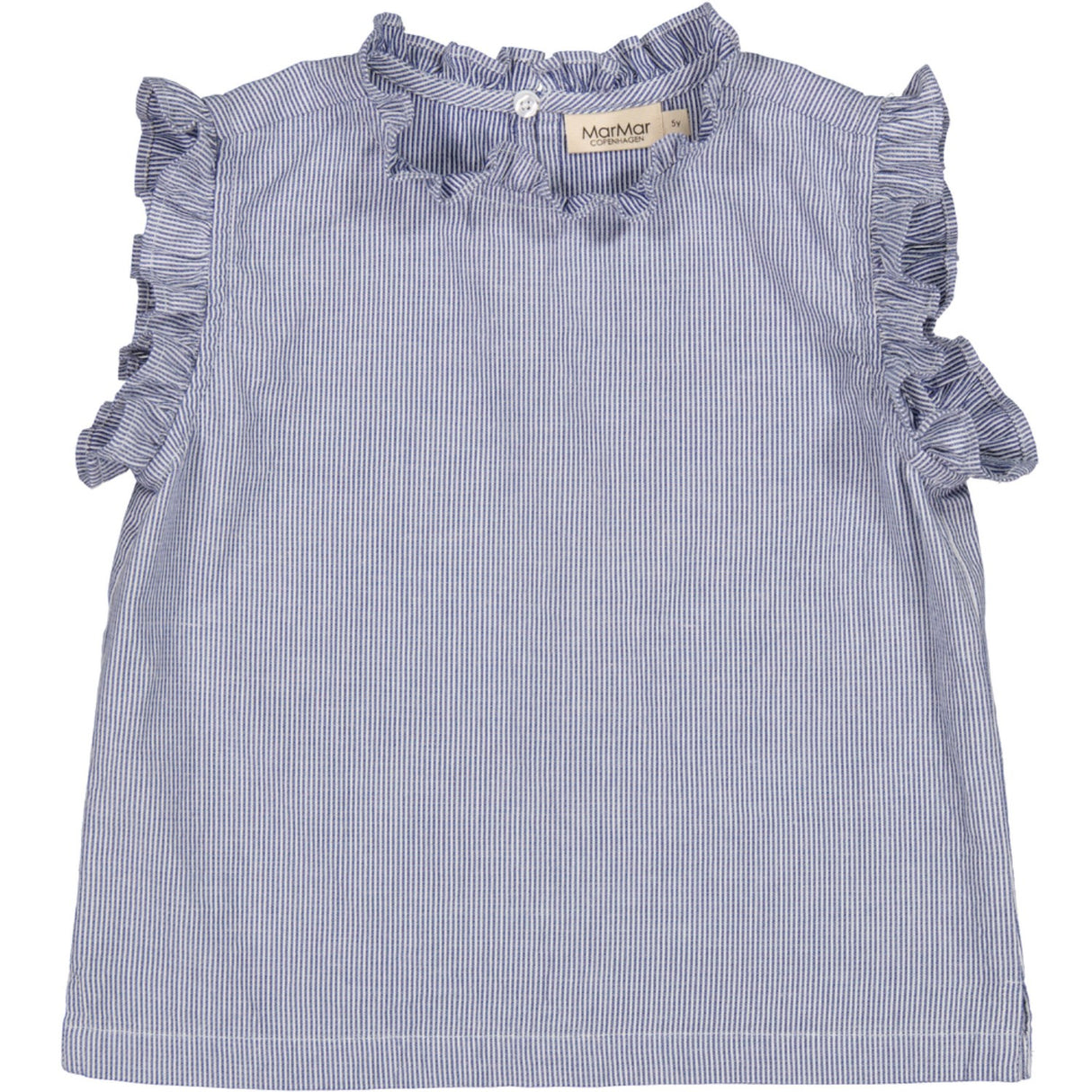 MarMar Fine Cotton Navy Stripe Tirra Top