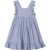 MarMar Fine Cotton Navy Stripe Danita Frill Dress